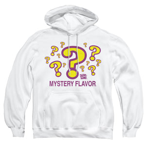 AN OFFCIALLY LICENSED DUM DUMS MYSTERY FLAVOR ADULT UNISEX PULLOVER HOODIE WHITE