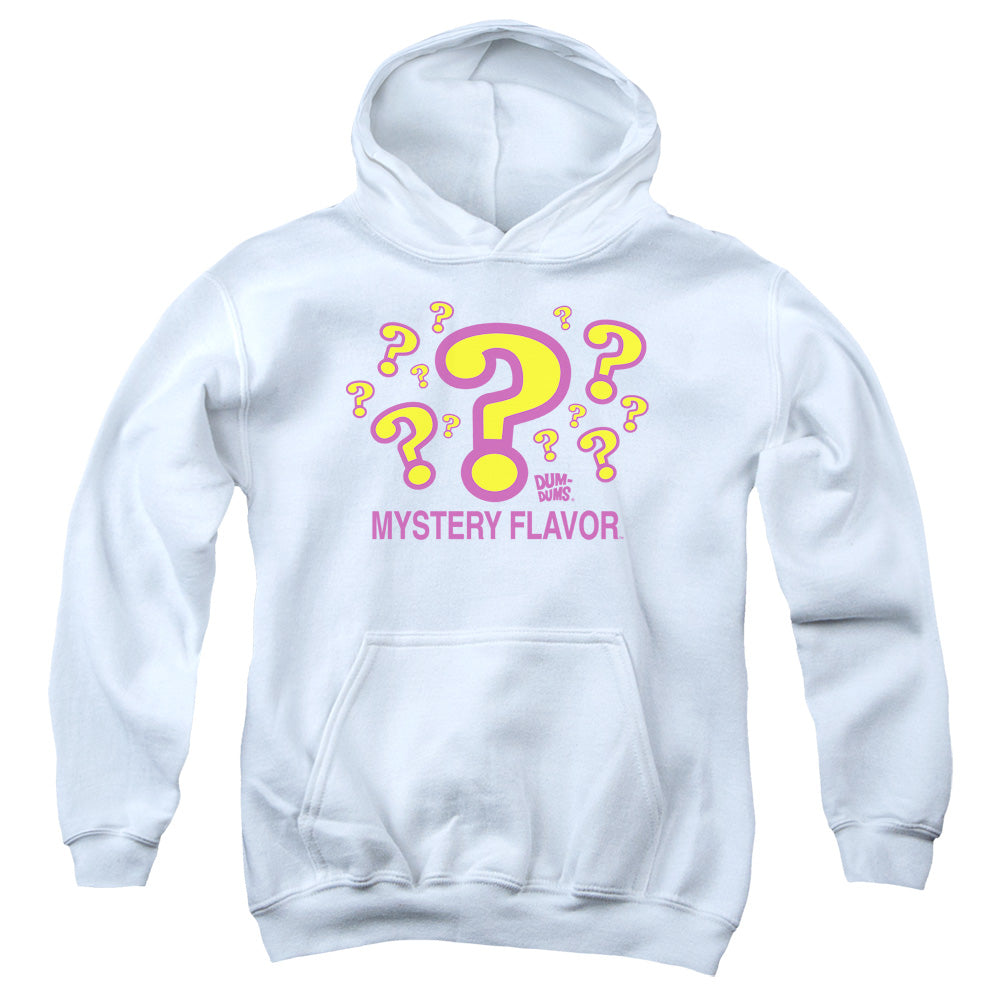AN OFFCIALLY LICENSED DUM DUMS MYSTERY FLAVOR YOUTH HOODIE WHITE
