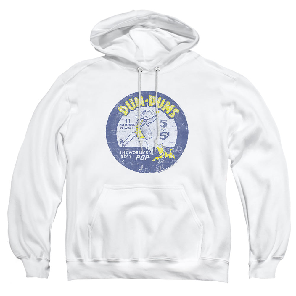 AN OFFCIALLY LICENSED DUM DUMS POP PARADE ADULT UNISEX PULLOVER HOODIE WHITE