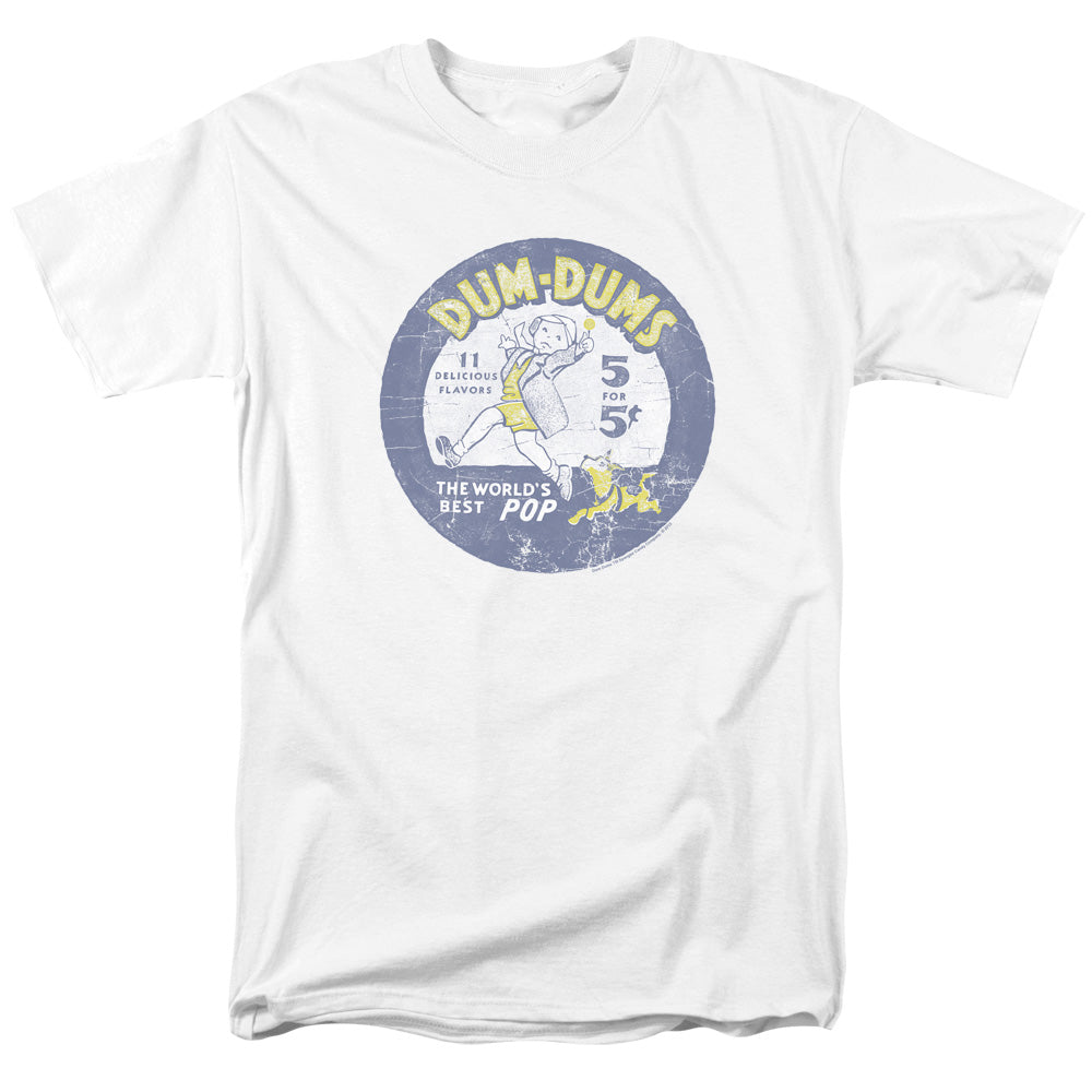 AN OFFCIALLY LICENSED DUM DUMS POP PARADE MEN'S REGULAR FIT T-SHIRT WHITE