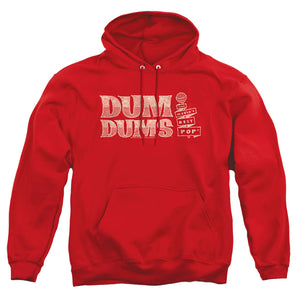 AN OFFCIALLY LICENSED DUM DUMS WORLDS BEST ADULT UNISEX PULLOVER HOODIE RED