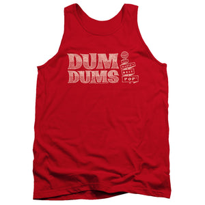 AN OFFCIALLY LICENSED DUM DUMS WORLDS BEST ADULT UNISEX TANK TOP RED