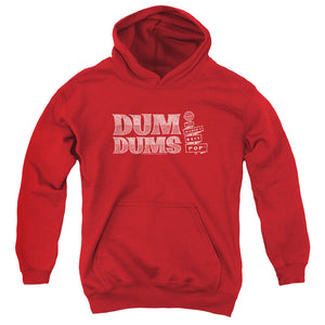 AN OFFCIALLY LICENSED DUM DUMS WORLDS BEST YOUTH HOODIE RED