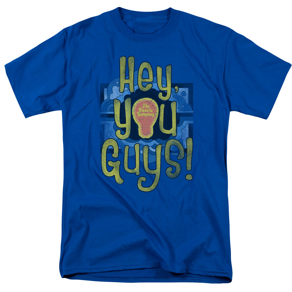 AN OFFCIALLY LICENSED ELECTRIC COMPANY HEY YOU GUYS MEN'S REGULAR FIT T-SHIRT ROYAL