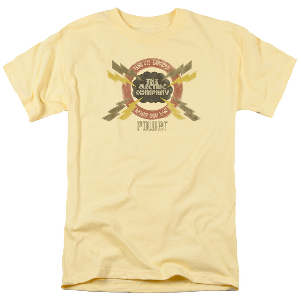 AN OFFCIALLY LICENSED ELECTRIC COMPANY POWER MEN'S REGULAR FIT T-SHIRT BANANA
