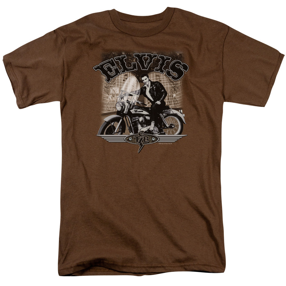 Elvis Presley Tcb Cycle Licensed Adult Unisex T-Shirt Regular Fit Tee SM-3X