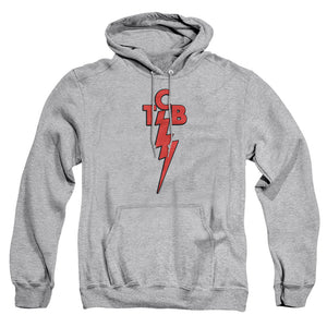 AN OFFCIALLY LICENSED ELVIS PRESLEY TCB ADULT UNISEX PULLOVER HOODIE ATHLETIC HEATHER