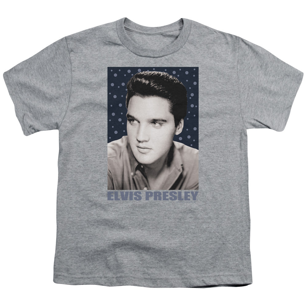Elvis Presley Blue Sparkle Licensed Kid's T-Shirt (Ages 4-7) XS-XL