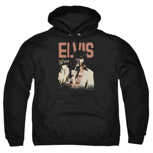 AN OFFCIALLY LICENSED ELVIS PRESLEY VIVA STAR ADULT UNISEX PULLOVER HOODIE BLACK