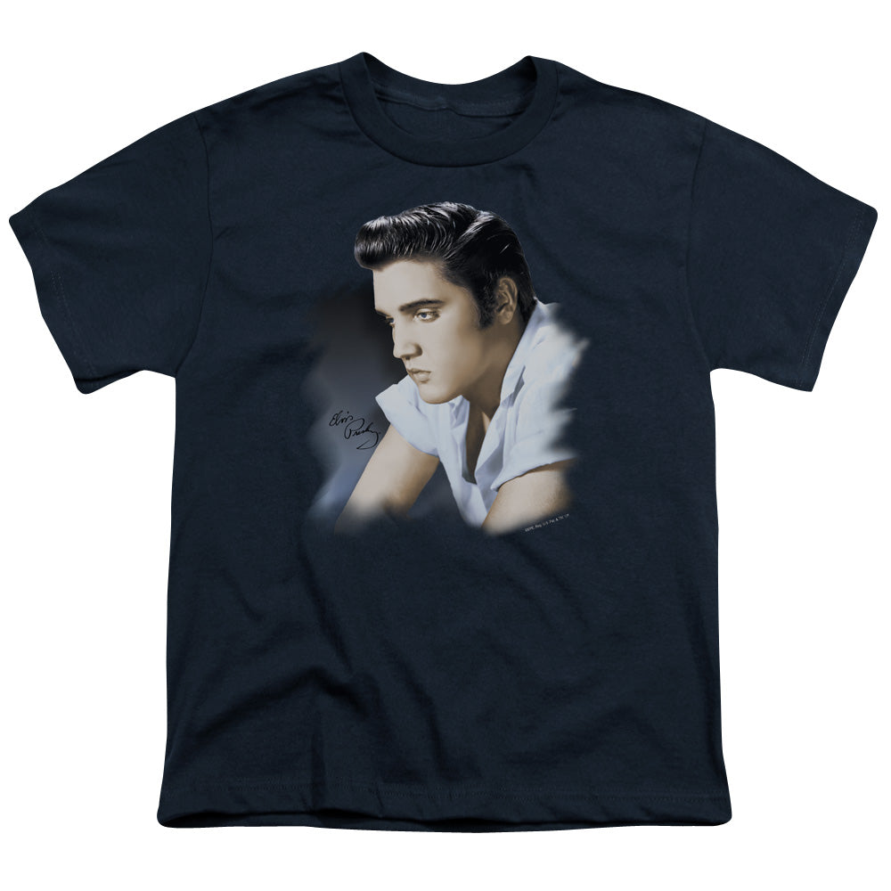 Elvis Presley Blue Profile Licensed Kid's T-Shirt (Ages 4-7) SM-XL