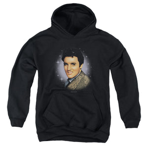 AN OFFCIALLY LICENSED ELVIS PRESLEY STARLITE YOUTH HOODIE BLACK
