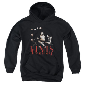 AN OFFCIALLY LICENSED ELVIS PRESLEY MEMORIES YOUTH HOODIE BLACK