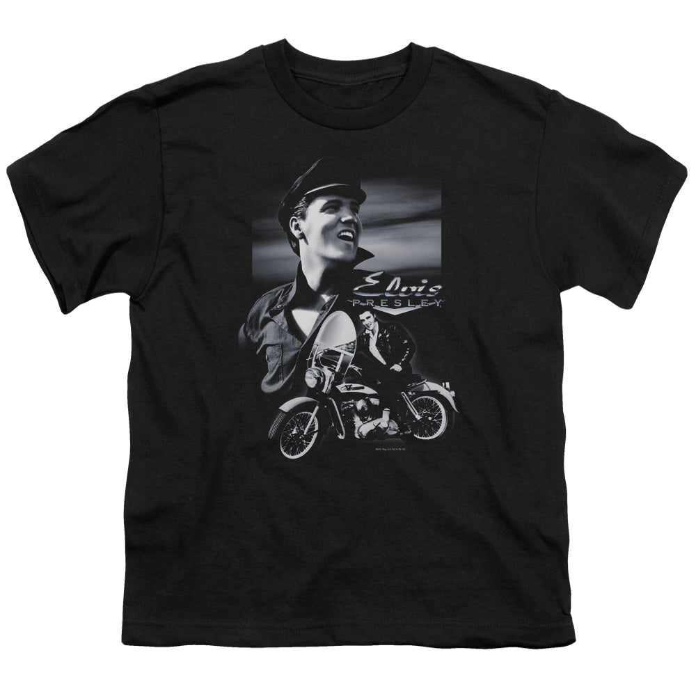 Elvis Presley Motorcycle Licensed Kid's T-Shirt (Ages 4-7) XS-XL