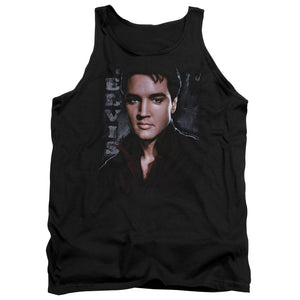 AN OFFCIALLY LICENSED ELVIS PRESLEY TOUGH ADULT UNISEX TANK TOP BLACK