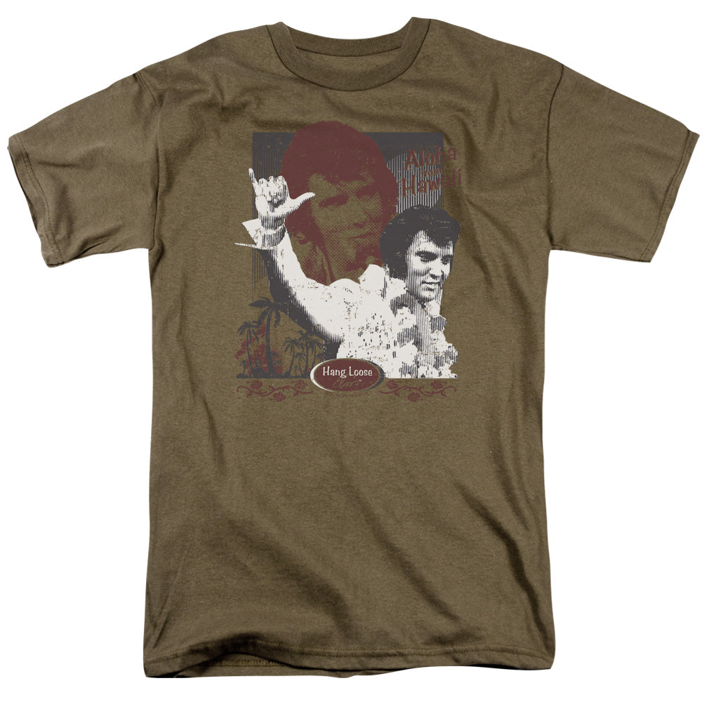 Elvis Presley Aloha Hang Loose Licensed Adult Unisex T-Shirt Regular Fit Tee
