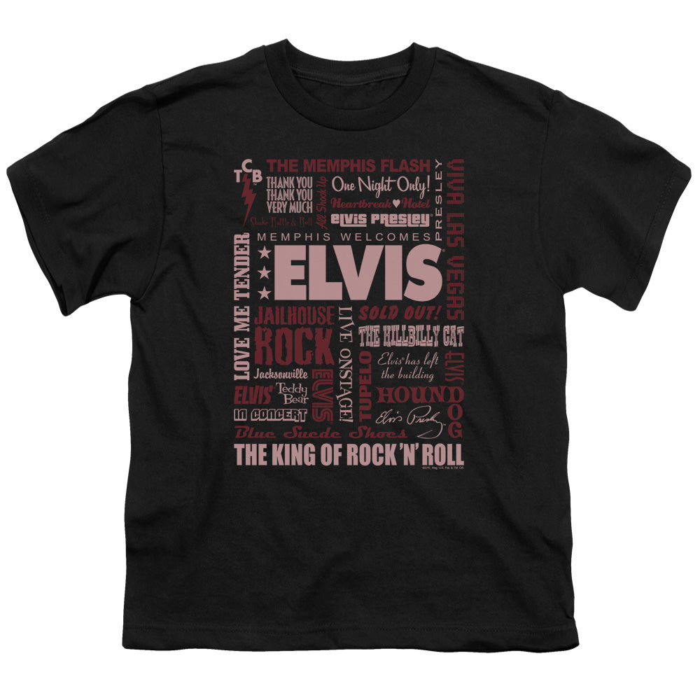 Elvis Presley Whole Lotta Type Licensed Kid's T-Shirt (Ages 4-7) SM-XL