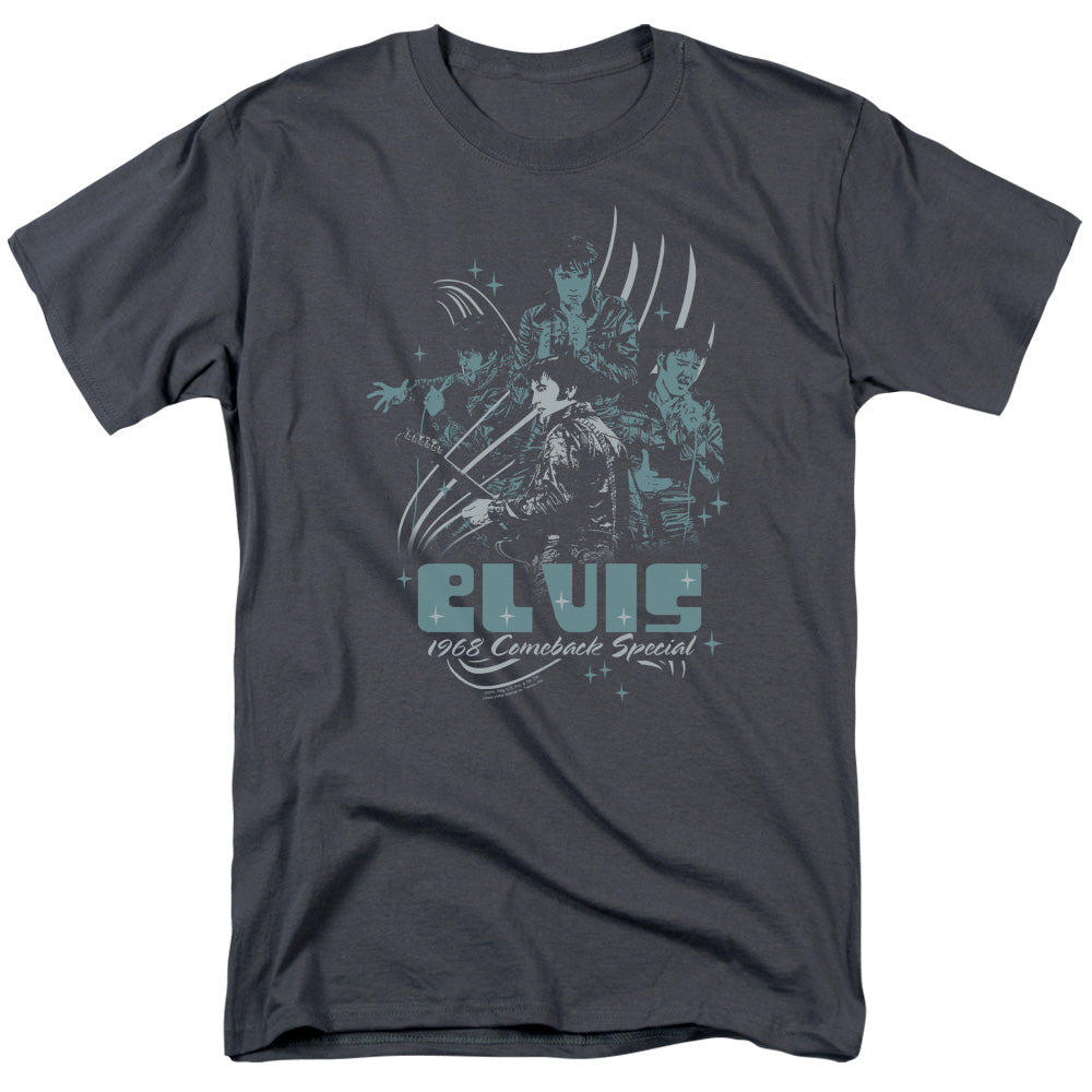 Elvis Presley 68 Leather Licensed Adult Unisex T-Shirt Regular Fit Tee SM-3X