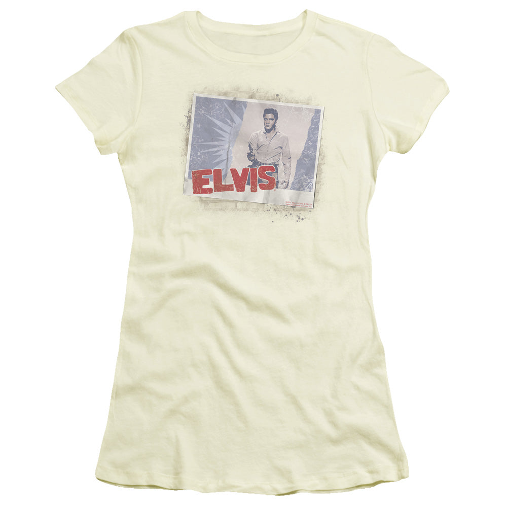 Elvis Presley Tough Guy Poster Licensed Women's T-Shirt Juniors LG