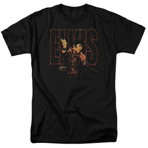 AN OFFCIALLY LICENSED ELVIS PRESLEY TAKE MY HAND MEN'S REGULAR FIT T-SHIRT BLACK