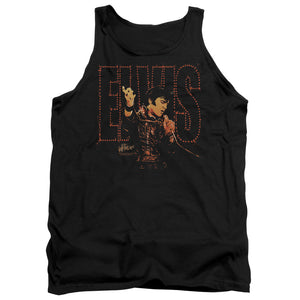 AN OFFCIALLY LICENSED ELVIS PRESLEY TAKE MY HAND ADULT UNISEX TANK TOP BLACK