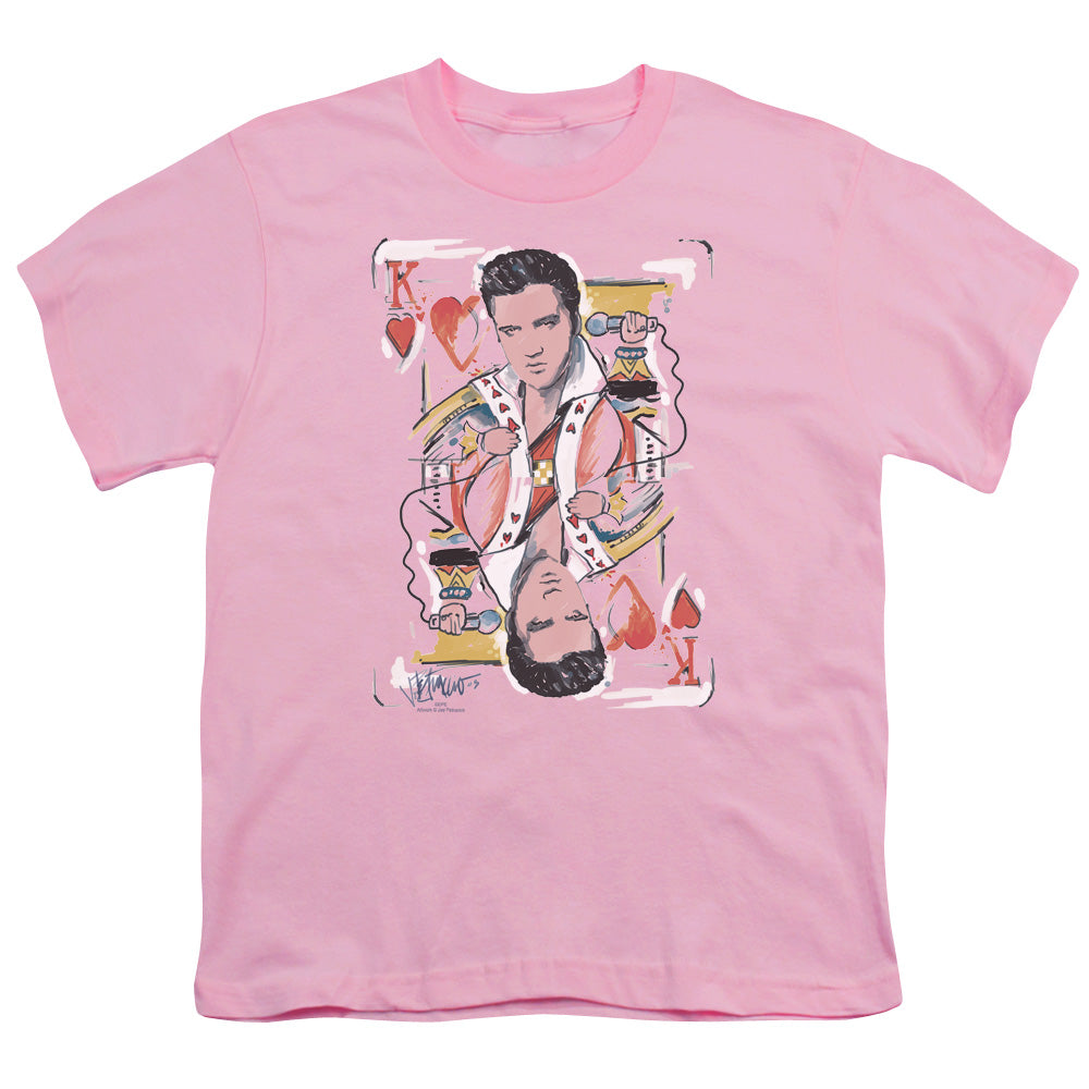 Elvis Presley King Of Hearts Licensed Kid's T-Shirt (Ages 4-7) SM-XL