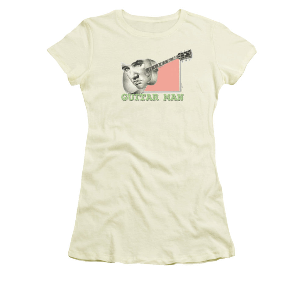 Elvis Presley Guitar Man Licensed Women's T-Shirt Juniors LG