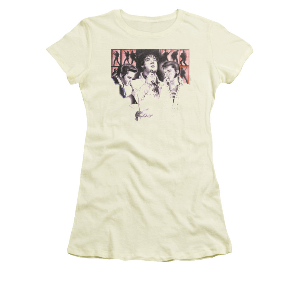 Elvis Presley In Concert Licensed Women's T-Shirt Juniors LG
