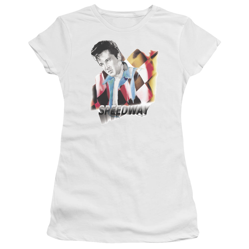 Elvis Presley Speedway Licensed Women's T-Shirt Juniors LG