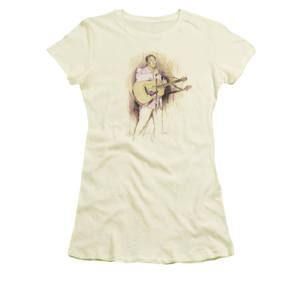 Elvis Presley I Was The One Licensed Women's T-Shirt Juniors LG