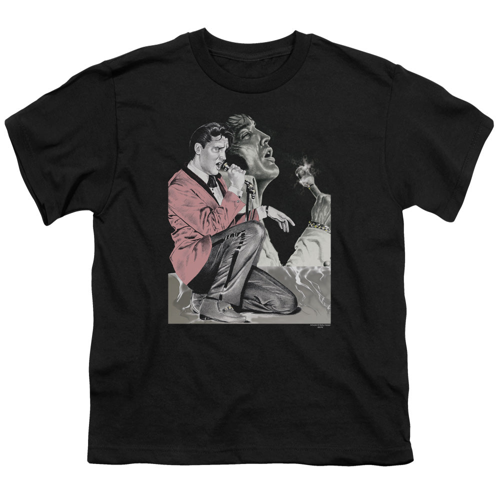 Elvis Presley Rock N Roll Smoke Licensed Kid's T-Shirt (Ages 4-7) SM-XL
