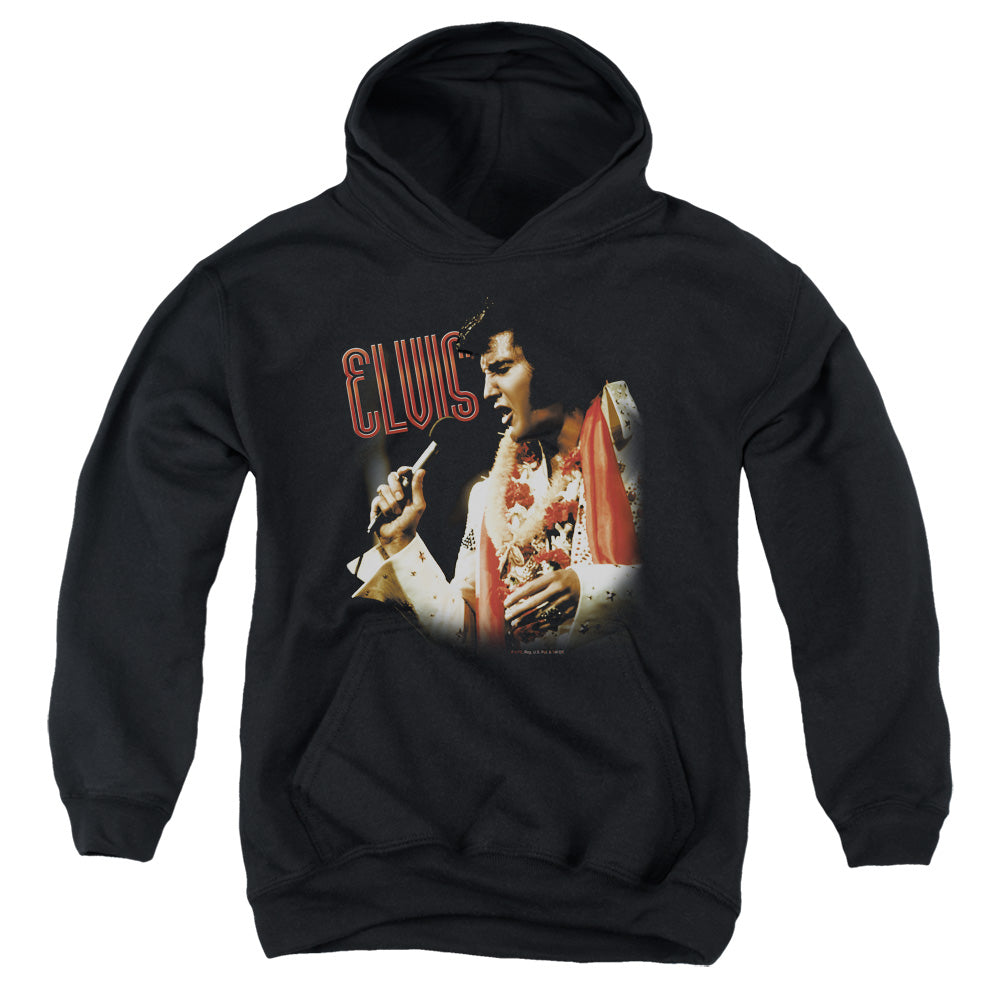AN OFFCIALLY LICENSED ELVIS PRESLEY SOULFUL YOUTH HOODIE BLACK
