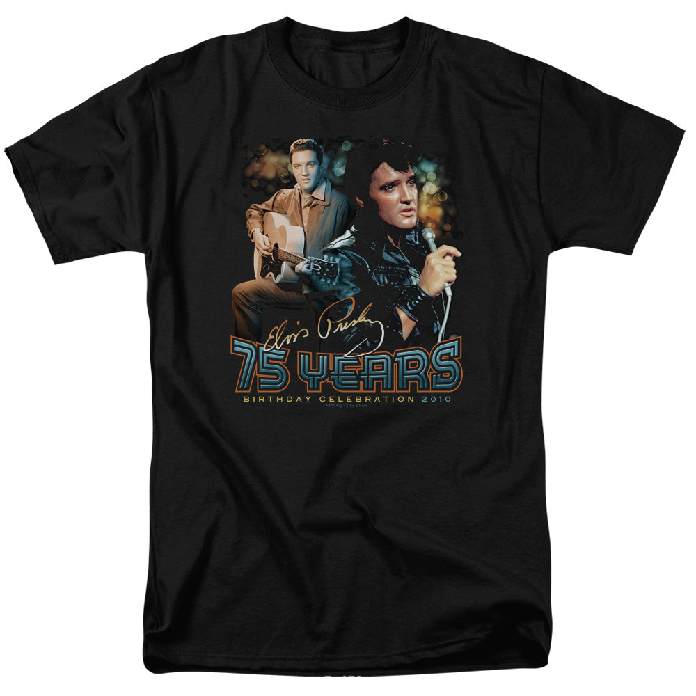 Elvis Presley 75 Years Licensed Adult Unisex T-Shirt Regular Fit Tee SM-3X