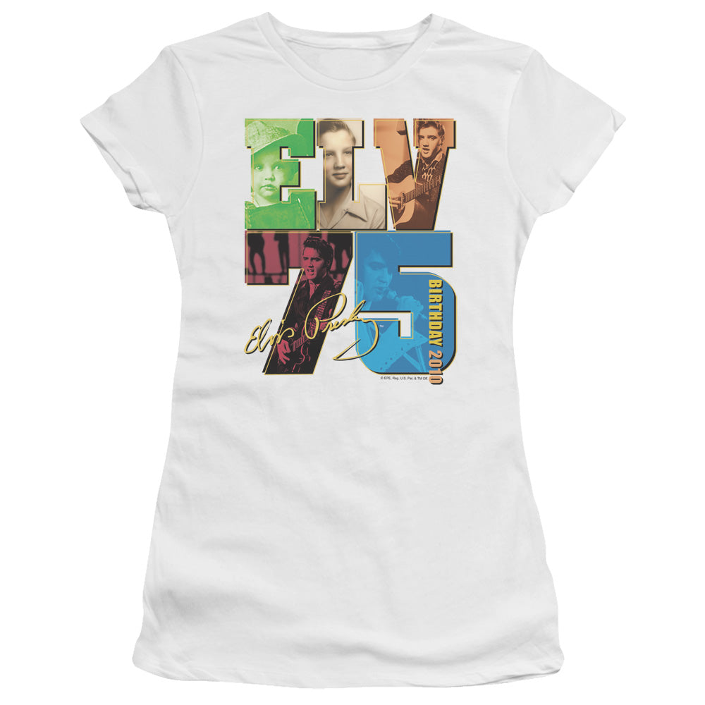 Elvis Presley Birthday 2010 Licensed Women's T-Shirt Juniors LG