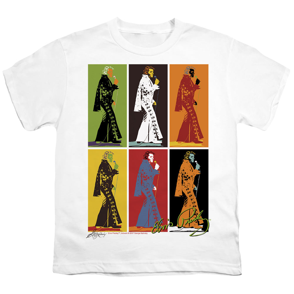 Elvis Presley Retro Boxes Licensed Kid's T-Shirt (Ages 4-7) SM-XL