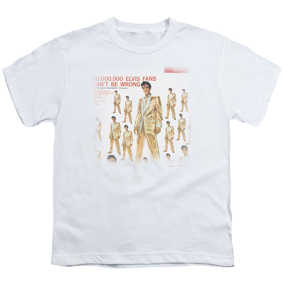 Elvis Presley 50 Million Fans Licensed Kid's T-Shirt (Ages 4-7) XS-XL