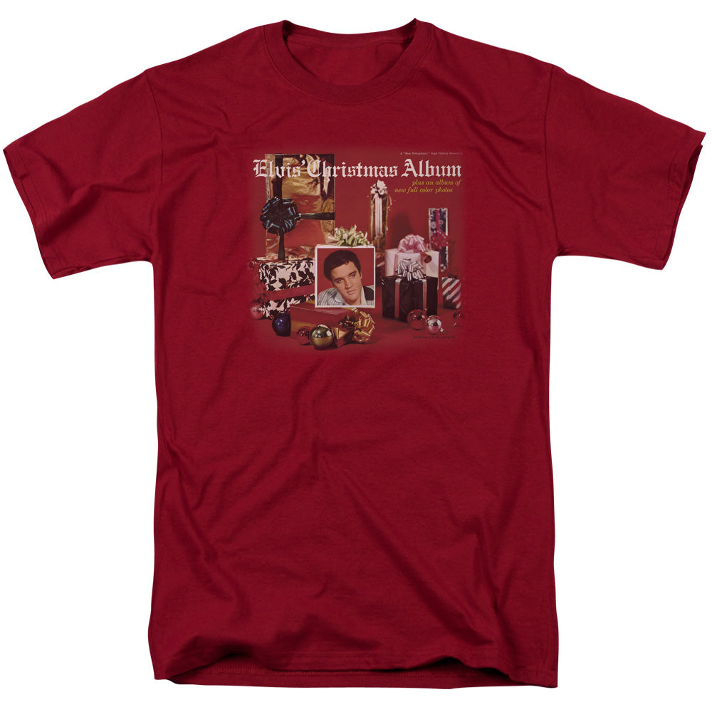 Elvis Presley Christmas Album Licensed Adult Unisex T-Shirt Regular Fit Tee