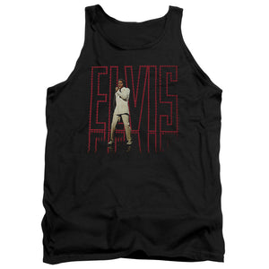 AN OFFCIALLY LICENSED ELVIS PRESLEY ELVIS 68 ALBUM ADULT UNISEX TANK TOP BLACK