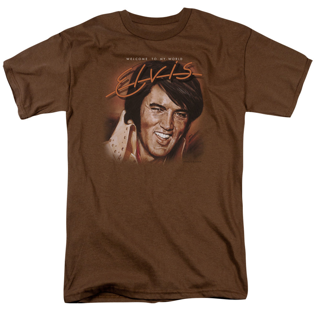 Elvis Presley Welcome To My World Licensed Adult Unisex T-Shirt Regular Fit Tee