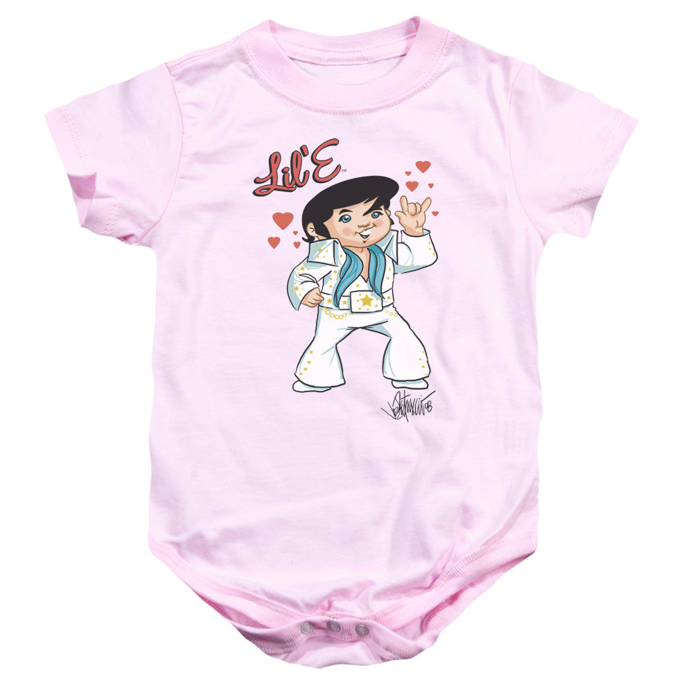 AN OFFCIALLY LICENSED ELVIS PRESLEY LIL E BABY BODYSUIT PINK