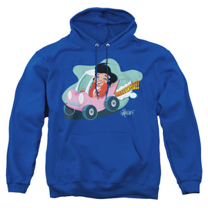 AN OFFCIALLY LICENSED ELVIS PRESLEY SPEEDWAY ADULT UNISEX PULLOVER HOODIE ROYAL