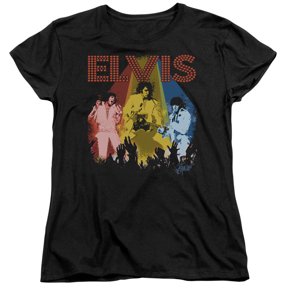 Elvis Presley Vegas Remembered Licensed Women's T-Shirt Regular Fit SM-2X