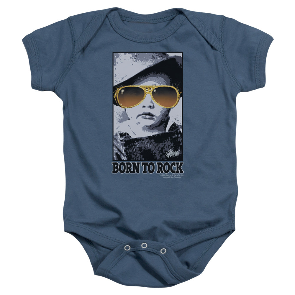 Elvis Presley Born To Rock Licensed Baby Bodysuit LG-XL
