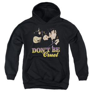 AN OFFCIALLY LICENSED ELVIS PRESLEY DONT BE CRUEL YOUTH HOODIE BLACK