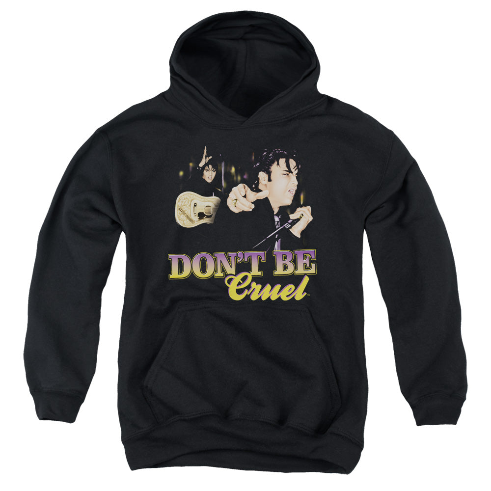 AN OFFCIALLY LICENSED ELVIS PRESLEY DONT BE CRUEL YOUTH HOODIE BLACK