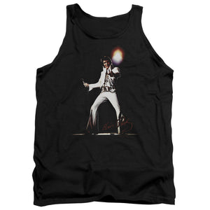 AN OFFCIALLY LICENSED ELVIS PRESLEY GLORIOUS ADULT UNISEX TANK TOP BLACK