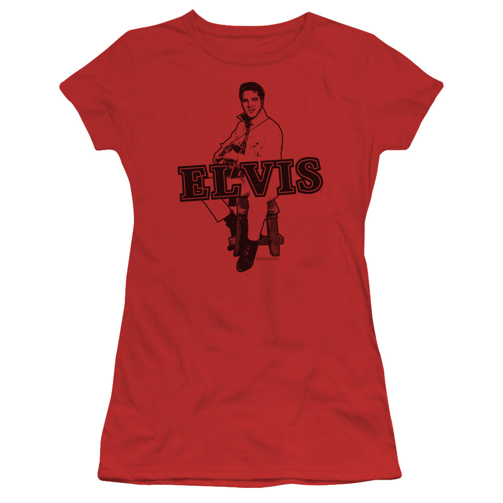 Elvis Presley Jamming Licensed Women's T-Shirt Juniors SM