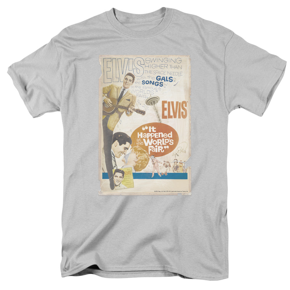 Elvis Presley World Fair Poster Licensed Adult Unisex T-Shirt Regular Fit Tee