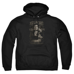 AN OFFCIALLY LICENSED ELVIS PRESLEY 1954 ADULT UNISEX PULLOVER HOODIE BLACK