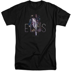 AN OFFCIALLY LICENSED ELVIS PRESLEY DREAM STATE MEN'S TALL FIT T-SHIRT BLACK