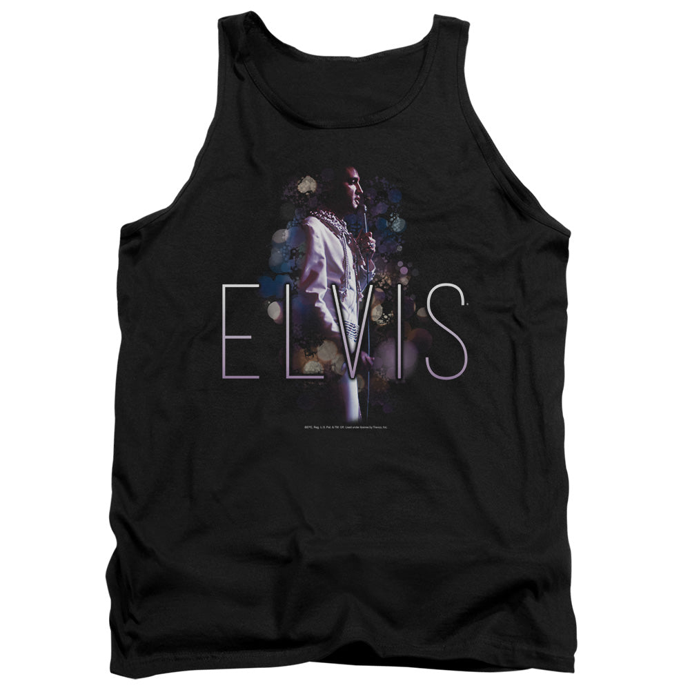 AN OFFCIALLY LICENSED ELVIS PRESLEY DREAM STATE ADULT UNISEX TANK TOP BLACK